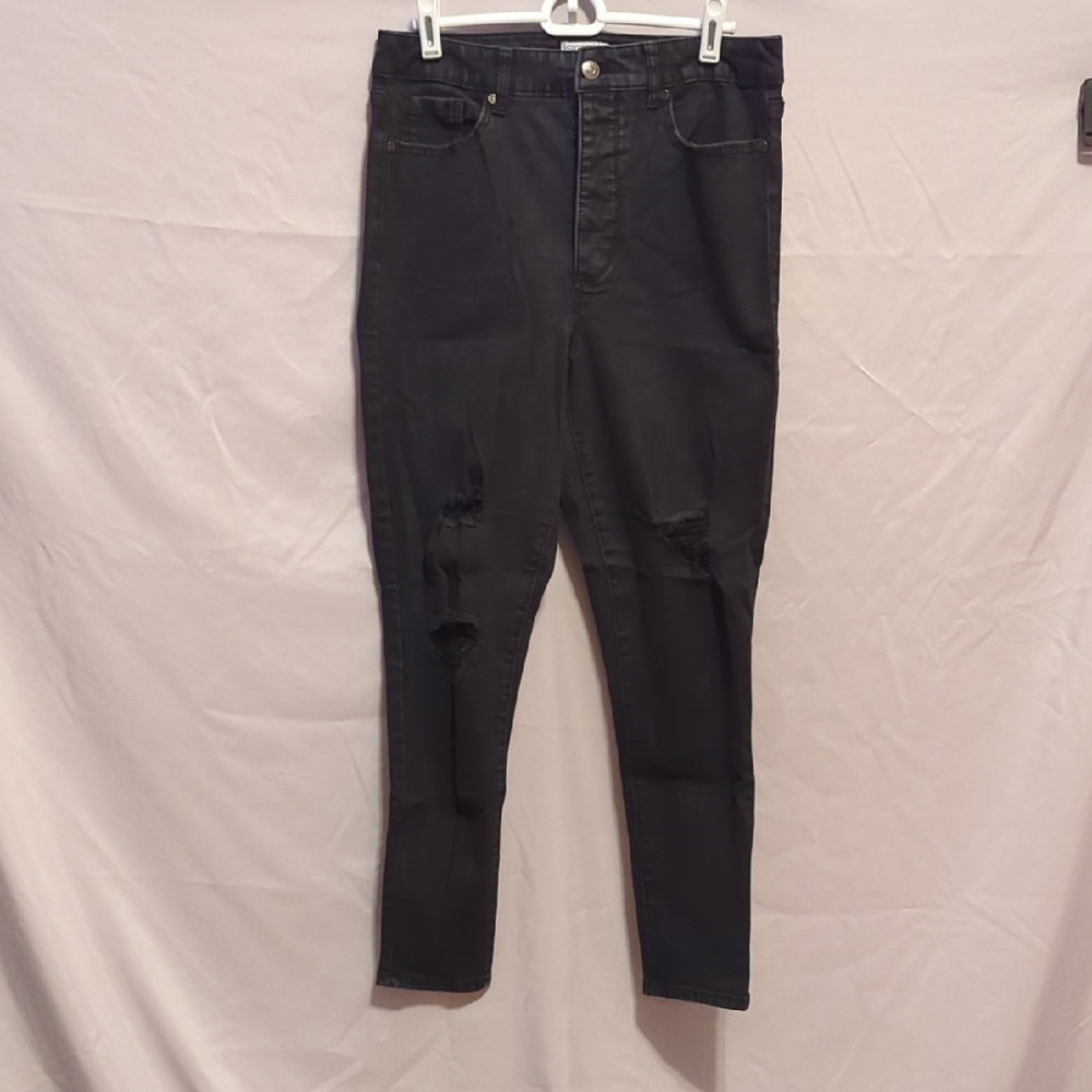 sofia by sofia vergara Black Skinny Distressed Jeans